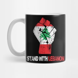 i stand with lebanon freedom co Mug
